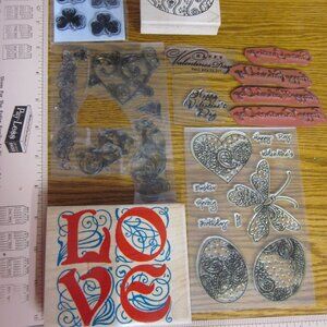 11 Cling Rubber Stamps Spring Holidays Card Making